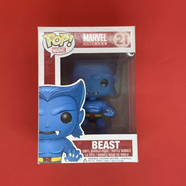 Funko Pop! Marvel Universe #21 Beast Vaulted Vinyl Figure W/Protector
