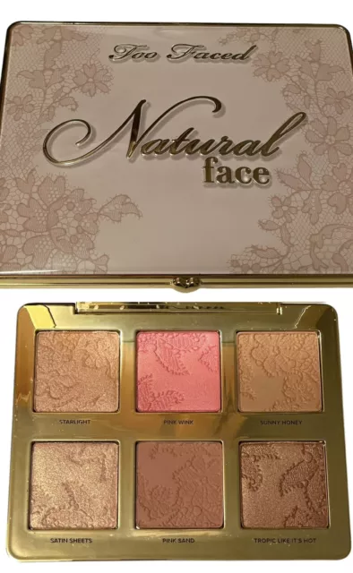 Too Faced Natural Face Highlight Blush and Bronzing Veil Face Palette Powder