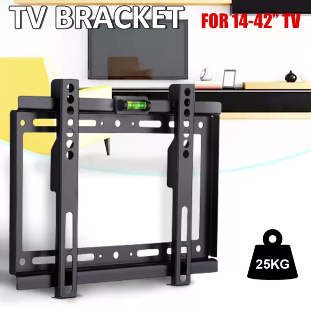 TV Wall Bracket Mount Tilt For 14 26 27 32 37 40 42 Inch 3D LCD LED Plasma UK