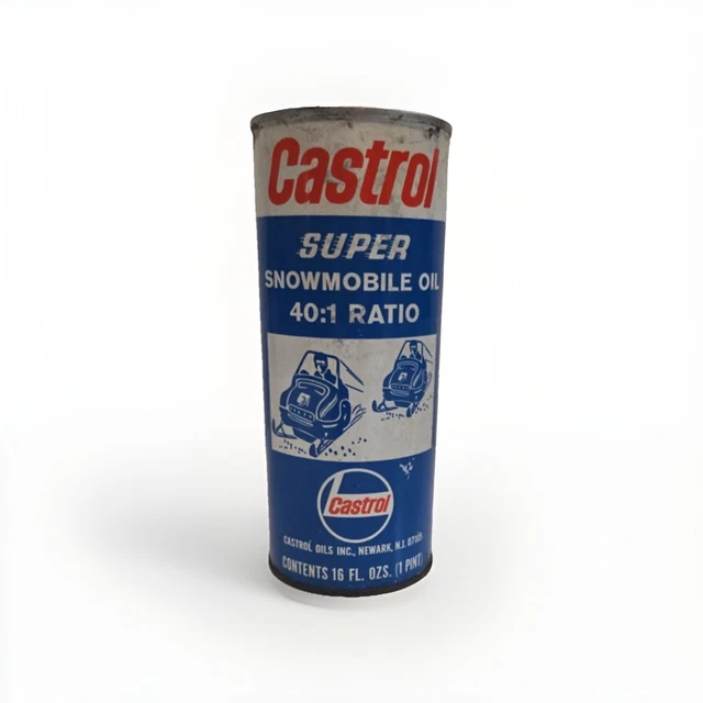 Bidon , canette , dosette huile auto Castrol plein + burette Transyl - Collection