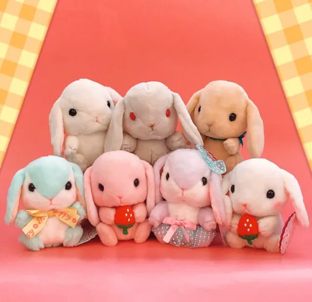 KAWAII USA LOPPY Bunny Plushies Cute Soft Stuffies Easter Pastel Plush  Rabbits £6.99 - PicClick UK