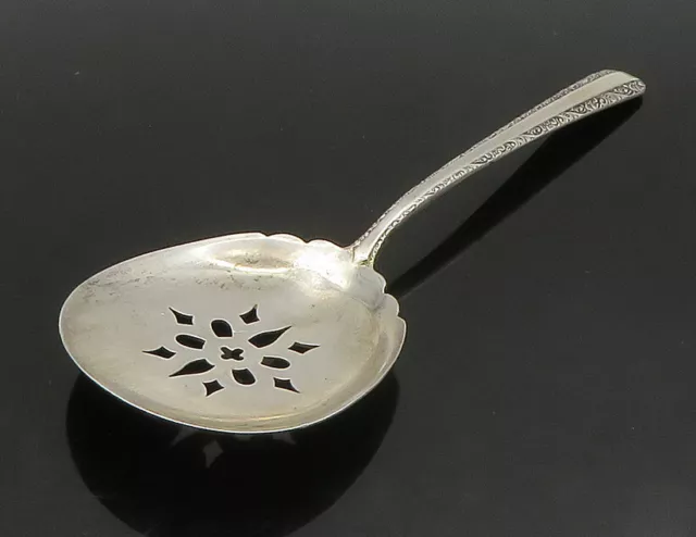 TOWLE 925 Sterling Silver - Vintage Floral Sugar Sifter Bon Bon Spoon - TR3219