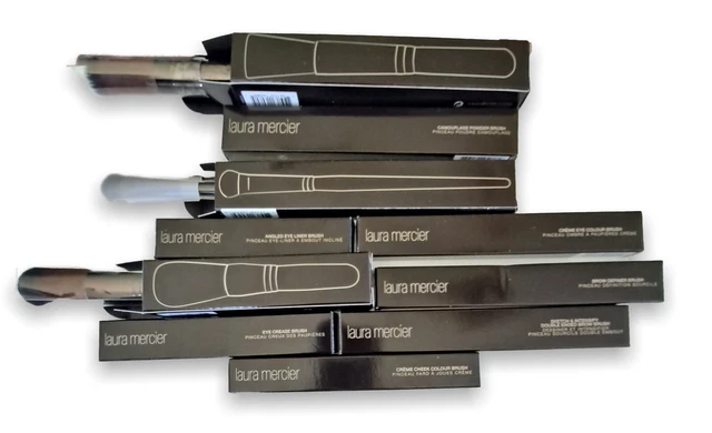 Laura Mercier 10 Piece Brush Set- Finishing,  Camouflage Powder + 8 More Brushes