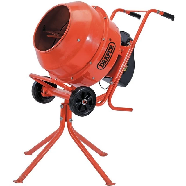 Draper CMI170 Ciment Mixeur 160L Complet Assemblage Required Mixeurs Maçonnerie