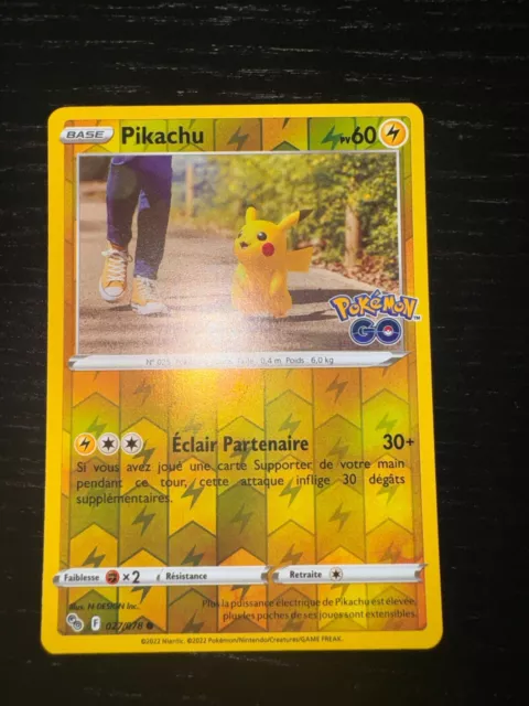 Carte Pokémon FR Lot de 4 cartes Pikachu 3