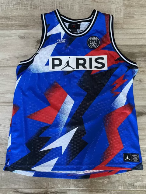 Nike PSG Jersey Large Black Jordan 2018-19 Mbappe 919010-012 Paris Saint  Germain