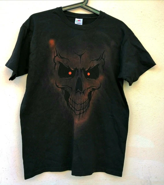 T-Shirt Maglietta Uomo Donna Unisex " Skull " Teschio Bikers Moto
