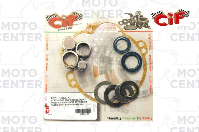 Kit Complet Révision Moyeu Arrière Piaggio Ciao Bravo Boxer - Version Monovitesse Sans Variateur