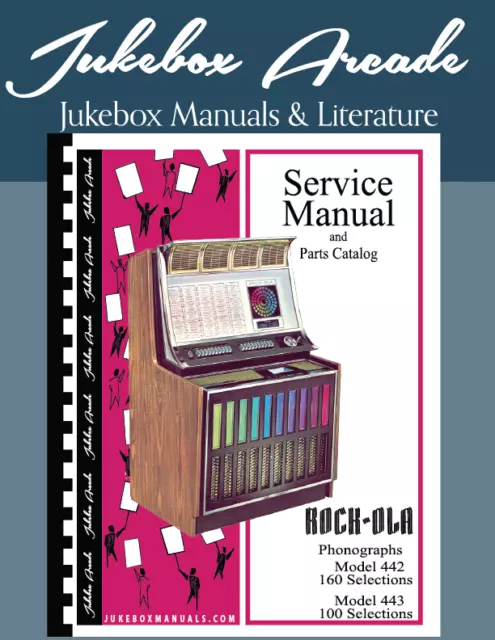 Rock-Ola 442, 160 Selection & 443, 100 Selection  Service Manual & Parts List