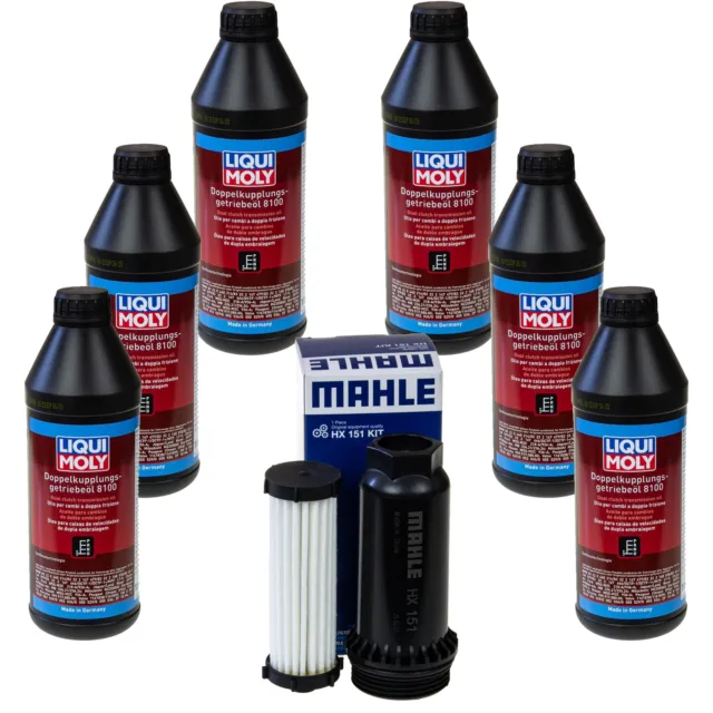 LIQUI MOLY DSG Getriebeöl 8100 6L Getriebeölfilter für Ford Mondeo V Turnier