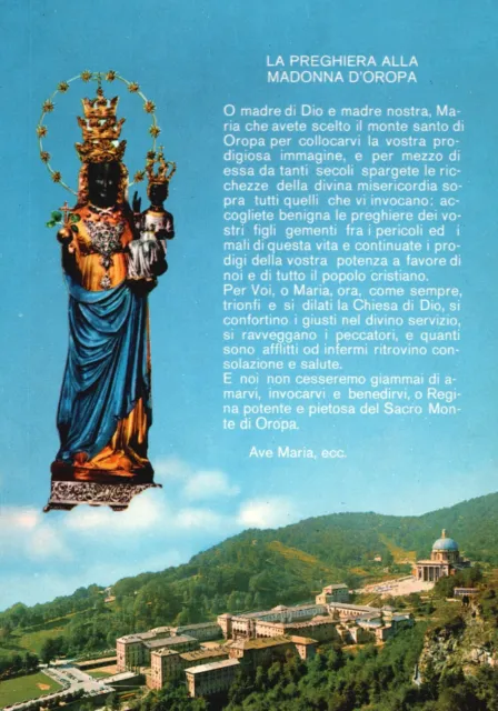 AB5559 Santuario di Oropa (BI), Panorama, Cartolina postale, Vintage Postcard