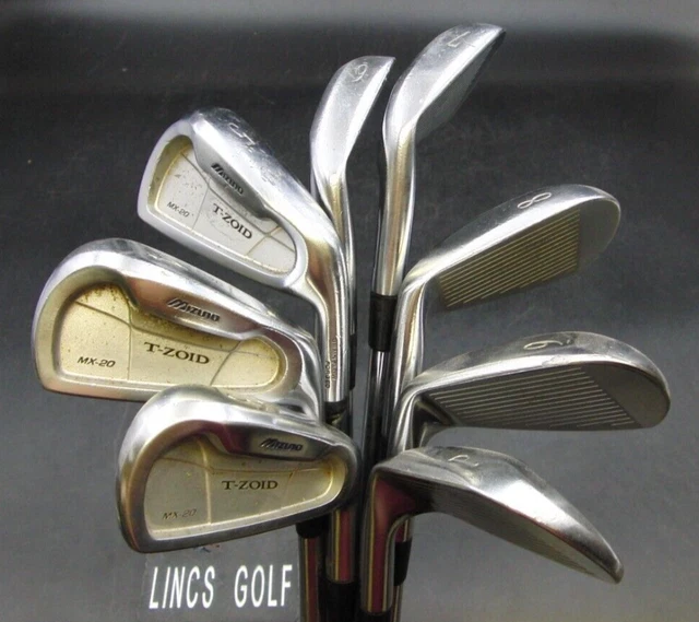 8er Set Mizuno MX-20 T-Zoid Eisen 3-PW Normalstahlwellen Mizuno Griffe