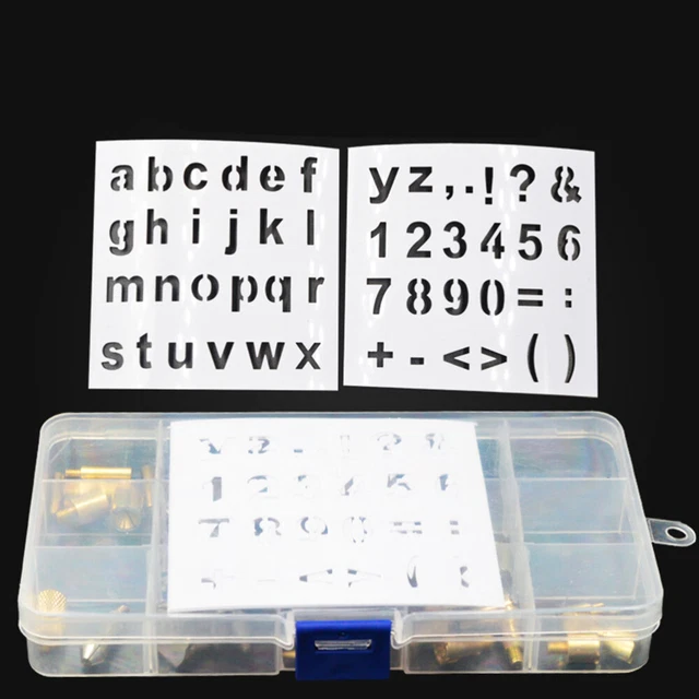 57 Pcs/Set Trousse À Outils De Sculpture Outil De Gaufrage Caractères