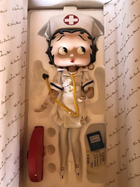 Betty Boop 2004 Bedside Betty Danbury Mint  Porcelain Collector Doll