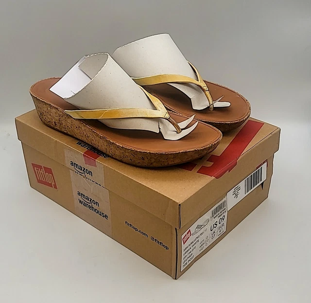 Fitflop Womens Banda II Leather Slip-On Sandals, Size 9