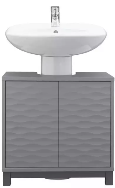 Unidad de almacenamiento de baño AH luciérnago debajo del fregadero - gris