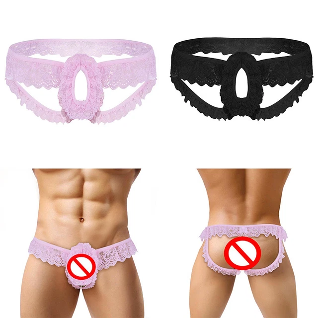 Ohyeahlady Eisseide Unterwäsche Herren Sexy String Tanga Männer Vorne