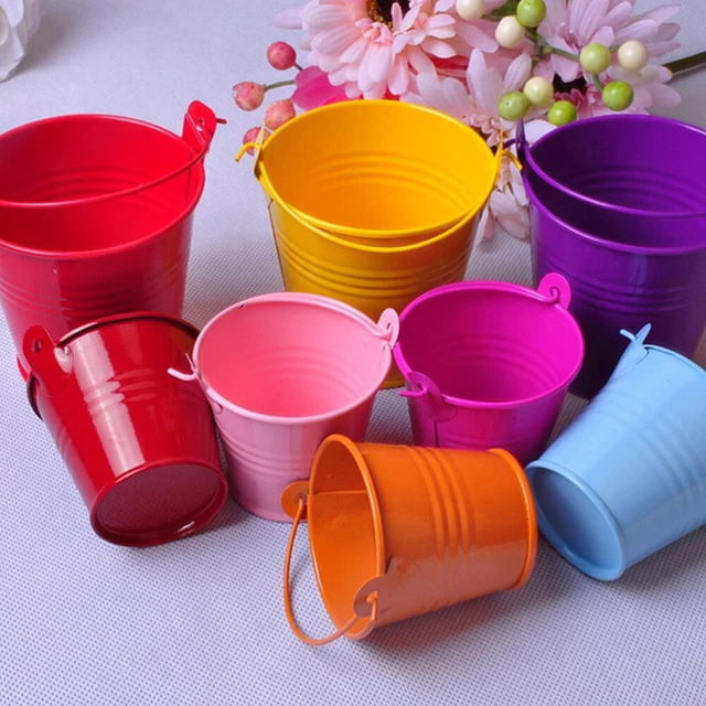 10 Pcs Candy Box Buckets Nativity Crafts Kids Planters Indoor Plants Railing 9