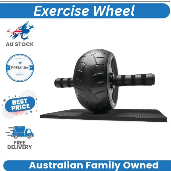 AB Abdominal Roller Wheel Fitness Waist Core Workout Exercise Wheel Gym Home
