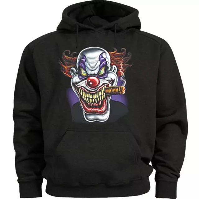 Evil Scary Halloween Clown Hoodie Sweatshirt Mens Clothing