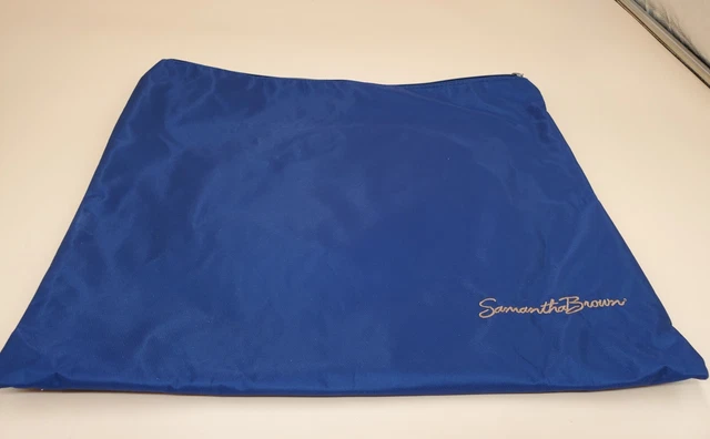 Samantha Brown 5pc Lot Toiletry Travel Bags Blue Nylon Embroidered Logo (C35) 2