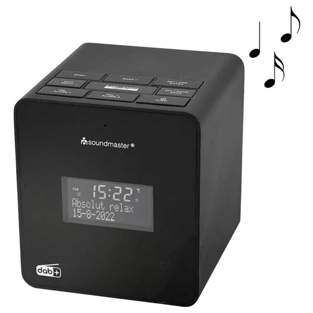 soundmaster UR109SW Radiowecker schwarz