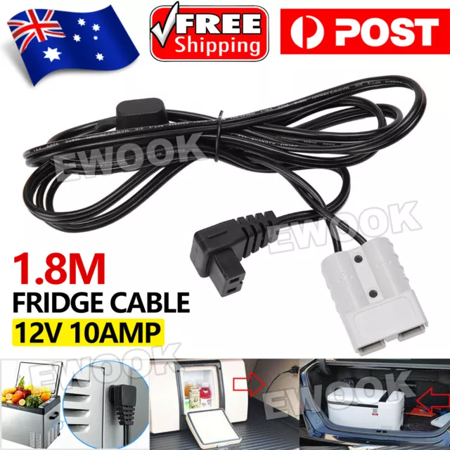 Power Cord Lead 12V Fridge Cable to Anderson Style Plug to Fit Waeco & Kings