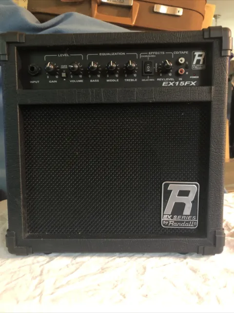 Randall EX15FX 15 Watt Amplifier Guitar Base Amp Speaker Music Audio
