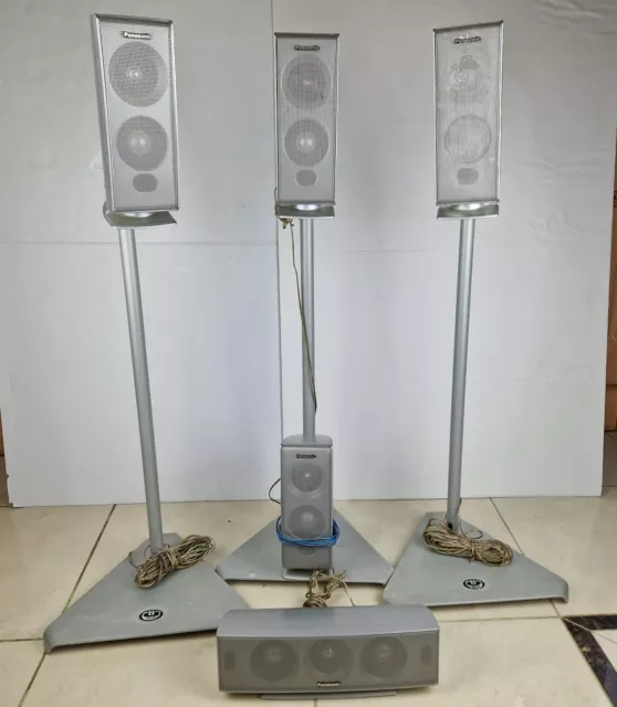 Panasonic Speaker System Surround Sound With Tweeter And Stand