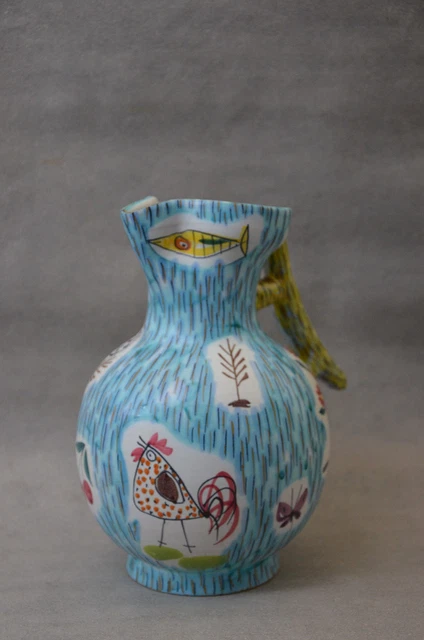Fratelli  Fanciullacci A Montelupo Pichet En Faience Vers 1960