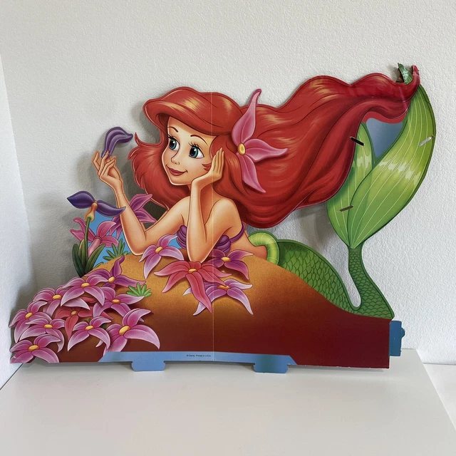 VINTAGE WALT DISNEY The Little Mermaid Ariel Standee Cardboard Movie