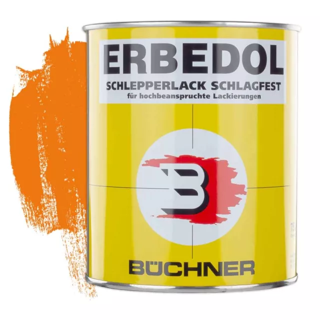 ERBEDOL | Schlepperlack | gelborange | RAL 2000 | 0,75 l