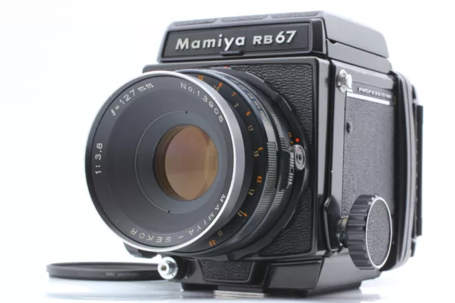 [Exc+5] Mamiya RB67 Pro Film Camera Sekor 127mm f/3.8 Lens 120 Back From JAPAN
