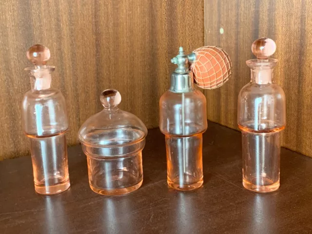Bottigliette profumo set vintage anni 40-50