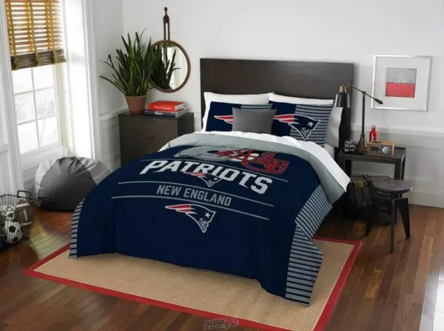 New England Patriots Northwest Company NFL Draft Full/Queen Comforter Set Shams