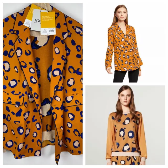 3.1 Phillip Lim for Target Orange Leopard Cheetah Print Sweater M + Blazer S