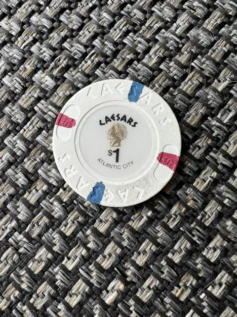 Caesars $1 Casino Chip Atlantic City New Jersey