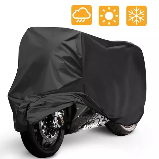 Black XXXXL Motorcycle Cover For Harley Davidson Electra Glide Ultra Classic HG