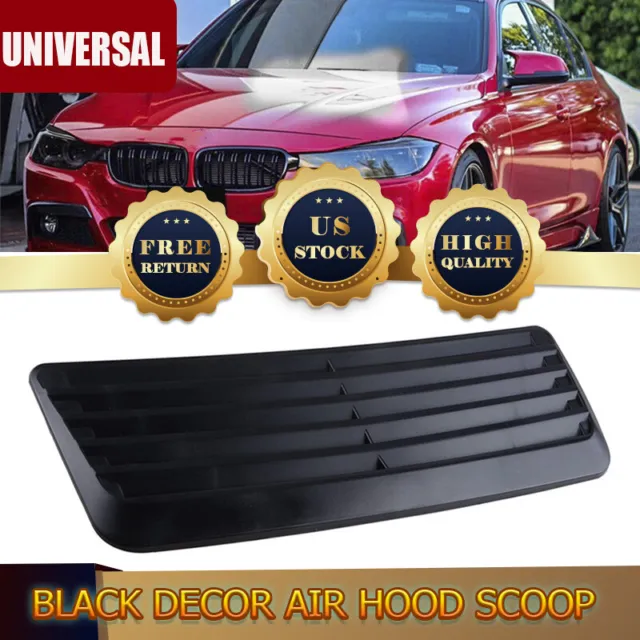 Universal Car Decorative Air Flow Intake Hood Scoop Vent Bonnet Cover New