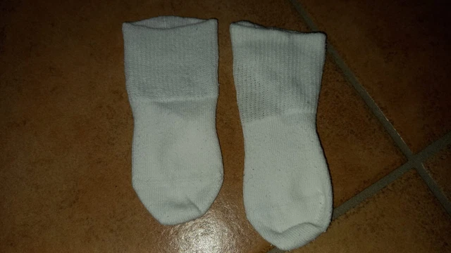 Calzini Bianco Unisex Neonata Usato Tg Unica