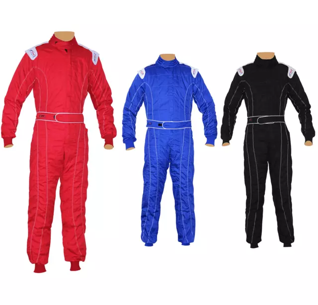 Costumes de karting/kart/course/rallye adulte poly coton une pièce combinaison de karting