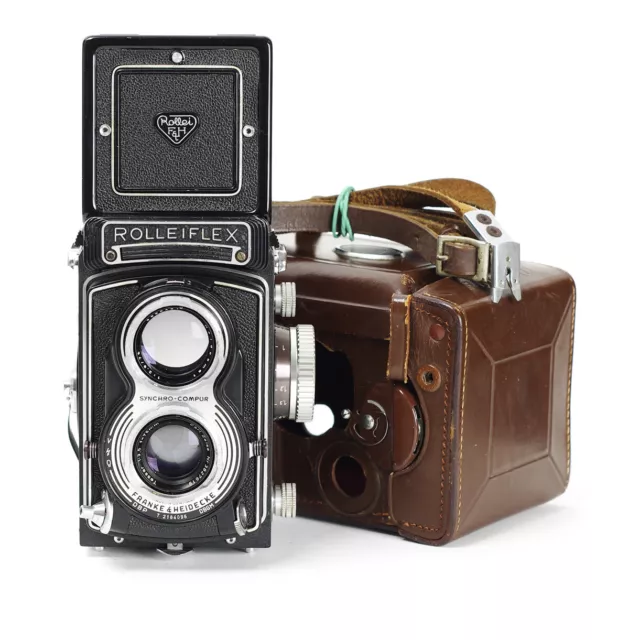 TLR 6x6 Rolleiflex T Modelo K8 T2 con Estuche Carl Zeiss Tessar 3,5/75 mm No.2184096