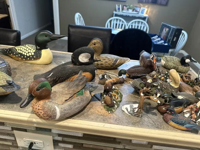 Lots Of Antique Wooden Duck Decoy