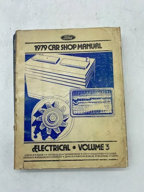 1979 Ford Mustang Volume 3 Electrical Factory Car Shop Manual SKU16