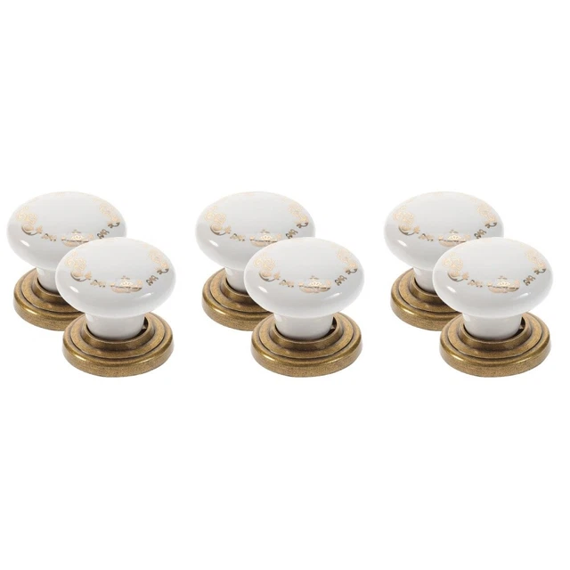 6 pz bottoni armadio cassetti maniglie porta mobili decorativi tirare