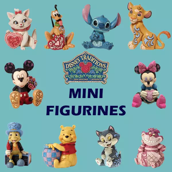 Vollständige Auswahl an Disney Traditions Minifiguren von Jim Shore brandneu & verpackt