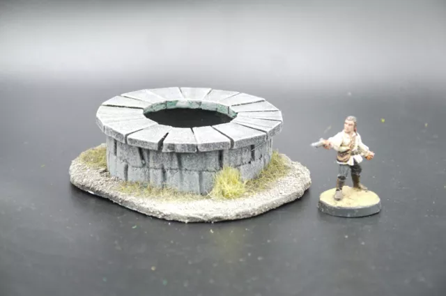 Tabletop AOS Saga Warhammer Gelände Brunnen Wasserstelle  Mittelalter 28mm