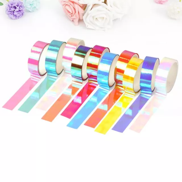 20 piezas cinta de enmascaramiento colorida cinta de brillo cinta de washi cinta patrón