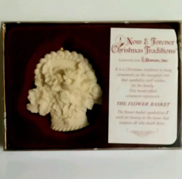 Now and Forever Christmas Traditions by Roman Inc."The Flower Basket"