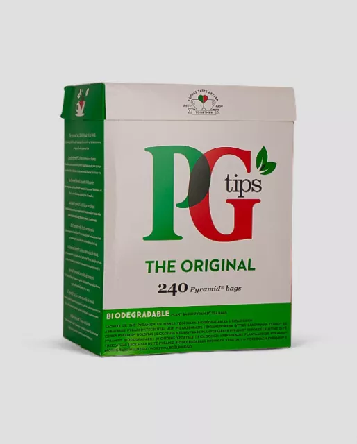 PG TIPS BOLSAS de Té Original Biodegradable 4 X PAQUETES DE 240